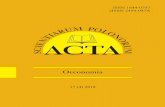 ACTA Oeconomia 17 4 2018 nowy layoutacta_oeconomia.sggw.pl/wp-content/uploads/Acta_Oeconomia... · 2019-03-08 · ISSN 1644-0757 eISSN 2450-047X ACTA SCIENTIARUM POLONORUM Czasopismo