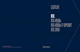 LEXUS RX RX 450h RX 450h F SPORT RX 350 · 2018-01-08 · lexus rx 450h rx 450h f sport rx 350 rx 본 카탈로그의 저작권은 한국토요타자동차(주)에 있습니다. 본