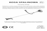 KOSA SPALINOWA - TV PRODUCTStvproducts.pl/instrukcje/kosa.pdf · 2007-08-30 · KOSA SPALINOWA Instrukcja obsługi Dziękujemy za zakup naszego produktu. Przed rozpoczęciem pracy