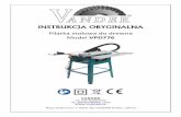 INSTRUKCJA ORYGINALNA · 2019-12-05 · Instrukcja oryginalna – Pilarka stołowa do drewna – VPD776 . str. 6 . WSTĘP. Dziękujemy za zakup elektronarzędzia firmy . VANDER ®.