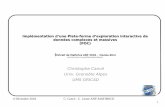 Christophe Cancé Univ. Grenoble Alpes UMS GRICAD · 7 6 Décembre 2018 C. Cancé - C. Lenne ANF-MATHRICE Calibrage – Analyse de logs LDAP avec Elastic - Bilan 1 VM « standard