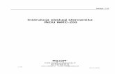 INDU WRC-200 instrukcja PL v.1.07 - MIKSTER · Instrukcja obsługi sterownika INDU WRC-200 ver. 1.07 - 5-29.03.2006 r.Krok technologiczny to zapisana w sterowniku informacja o tym