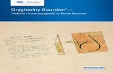 Oryginalny Bourdon · Oryginalny Bourdon ® – historia i innowacyjność w firmie Baumer. Zastrzega się możliwość zmian technicznych i błędów. 04/14 nr 11128034