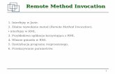 Remote Method Invocation - Jagiellonian Universityth- · 2018-09-11 · 2 Interfejs (Interface) jest zbiorem metod, które mogą być implementowane przez dowolną klasę. Interfejs