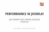 PERFORMANCE W JOOMLA! · Google PageSpeed Performance!w!Joomla!!