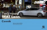 Cennik Leon MY20PY19 · 2020-03-30 · 1.6 TDI CR Start&Stop 115 KM manualna - 5 biegowa rata na m-c / cena WYPRZEDANY WYPRZEDANY - - - Cennik Leon Sportstourer SEAT FINANCIAL SERVICES–podana