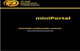 miniPortal - Nowy BIP · miniPortal odbywa się za pomocą loginów i haseł do iuletynu Zamówień Publicznych: Jeżeli użytkownik nie ma loginu lub hasła rejestruje się w serwisie
