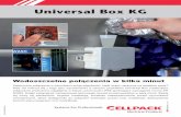Universal Box KG - BBC Group · Universal Box KG Elektryczne połączenia w warunkach dużej wilgotności, bądź wręcz narażone na działanie wody? Któż nie mierzył się z tego