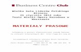 prestiżowy klub przedsiębiorców BCC - WIELKA … · Web viewEksperci BCC współtworzą i opiniują ustawy gospodarcze, uczestniczą w pracach komisji parlamentarnych, przekonują