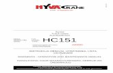 Truck crane HC151 · wydanych przez Hyva International B.V. Adresy Addresses Adressen Installer’s address leve The installer must put his address and stamp in this space. WARNING: