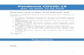 Pandemia COVID-19 · 2020-05-11 · 2 Łącznie w okresie od 31 grudnia 2019 r. do 10 maja 2020 r. odnotowano 3 986 119 przypadków COVID-19 (zgodnie z definicjami przypadków przyjętych