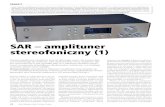SAR – amplituner stereofoniczny (1) · 2019-10-23 · 22 ELEKTRONIKA PRAKTYCZNA 2/2018 PROJEKTY SAR – amplituner stereofoniczny (1) Projekt amplitunera chodził za mną od dłuższego