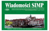 ISSN 1231 - 6075 Wiadomości SIMPsimp.pl/Mk/WS/Wiadomosci SIMP 12_1-2.pdfDają możliwość przeglądu najistotniejszych dla branży zagadnień inwestycyjnych, modernizacyjnych i finansowych.