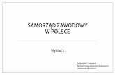 SAMORZĄ ZAWOOWY W POLSCE · 2017-03-14 · Samorząd zawodowy jako forma decentralizacji administracji publicznej Konstytucyjne podstawy funkcjonowania samorządu zawodowego w Polsce