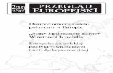 Dwupoziomowy system polityczny w Europie „Stany ... · Europeizacja polskiej polityki równościowej i antydyskryminacyjnej 2012 2012 2(25) Spis tre ...