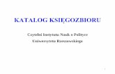 KATALOG KSIĘGOZBIORU...Muzeum Historii Polskiego Ruchu Ludowego w Warszawie, Wszechnica Świętokrzyska w Kielcach, 2000. - s. 248 ; 23 cm D/31 ADAMOWSKI W. Janusz, WOLNY-ZMORZYŃSKI