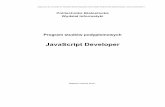 JavaScript Developer - Politechnika Białostocka · 5 Podstawy Agile i Scrum SPJSD05 2 0,6 1,75 6 6 zaliczenie na ocenę 6 Metodyka DevOps - produkcja i utrzymanie oprogramowania