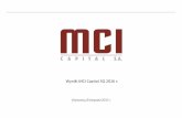 Wyniki MCI Capital 3Q 2016 r....Agenda KPI MCI Capital 3Q 2016 Podsumowanie wyników MI Struktura WAN „Closer look”: MI.EuroVentures & MI.TechVentures Nowe inwestycje i rundy finansowania