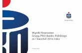 Wyniki finansowe Grupy PKO Banku Polskiego za I …...Podsumowanie wyników finansowych 3 1Q'16 1Q'15 Zmiana r/r Q1'16 Q4'15 Zmiana q/q Wynik z odsetek 1 853 1 671 +10,9% 1 853 1 856