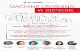 MACHINE LEARNING W BIZNESIE - Trio Conferences · • Machine learning w procesach on-line (case study) • Budowa i analiza modeli uczenia maszynowego w NLP • Time series forecasting