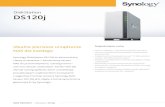 DiskStation DS120j - Synology Inc. · serwerze DiskStation z kontami w usługach Dropbox, Dysk Google™, Microsoft® OneDrive, Baidu czy Box. Pakiet Synology Drive umożliwia synchronizację