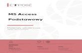 MS ACCESS Podstawy projektowania baz danychMS ACCESS Podstawy projektowania baz danych Author: Grochowina Łukasz Subject ...