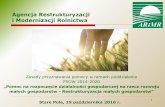 Agencja Restrukturyzacji i Modernizacji Rolnictwapodr.pl/wp-content/uploads/2014/11/Rest.małych... · Biznesplan zawiera c.d. informacje o planowanych działaniach, w tym: udziale