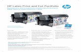 HP Latex Print and Cut Portfolio · Wysoka jakość naklejek wycinanych po obrysie. Połączenie Ethernet (LAN) ... Projektowanie w 3-ch prostych krokach. HP P&C Druk. Laminowanie
