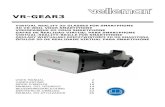 VR GEAR3 - Velleman · vr-gear3. virtual reality 3d glasses for smartphone 3d vr-bril voor smartphone visiocasque 3d pour smartphone gafas de realidad virtual para smartphone virtual-reality-brille