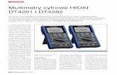 Multimetry cyfrowe HIOKI DT4281 i DT4282...Metrologia 66 Elektroinstalator 4/2013Multimetry cyfrowe HIOKI DT4281 i DT4282 Na rynku przyrządów pomiarowych pojawiły się dwa nowe,