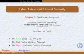 Cyber Crime and Internet Security - CSE, IIT Bombay › ~siva › talks › ips2012.pdf · 2012-10-26 · The Good The Bad The Ugly.. Cyber Crime and Internet Security िशवकुमारG.