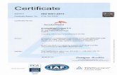 · PDF file 2018-12-11 · ISO 14001 0198 104 00091 ArcelorMittal ArcelorMittal Poland S.A. Al. J. Pitsudskiego 92 ... EMS . Annex to certificate Standard ISO 14001 Certificate Registr.