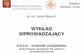 WYKŁAD WPROWADZAJzits.pwr.wroc.pl/makuch/kwz_W0.pdf · 2020-03-11 · 1. Warunki techniczne jakim powinny odpowiada ćbudowle kolejowe i ich usytuowanie - DzU RP Nr 151 z 15.12.