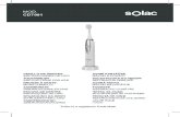 Solac, fabricantes de electrodomésticos - MOD. CD7901€¦ · B Anilla de color C Mango D Botón marcha/paro y de modo E Indicador de modo F Indicador de carga G Base de carga H