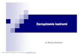 Wykład Zarządzanie kadrami 1 i 2 - Balewskibalewski.pl/media_f_450/file/702_pl_wyklad... · 12. –13 Kompetencje –jako źródło przewagi konkurencyjnej - Kwalifikacje, umiejętności,