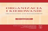 ORGANIZACJA I KIEROWANIE136).pdforganization and management organizacja i kierowanie nr 2 (136) rok 2009 indeks 367850 issn 0137-5466 komitet nauk organizacji i zarzĄdzania
