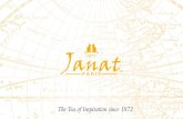 The Tea of Inspiration since 1872 - Janat Parisaromaty i przyprawy korzenne. „Janat Paris” zdobyła honorowe wyróżnienie na Wystawie Światowej w Paryżu w roku 1889. Z marką