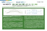 WMO 温室効果ガス年報ds.data.jma.go.jp/env/info/wdcgg/GHG_Bulletin-12_j.pdf第12 号 | 2016 年10 月24 日 わらなかったのにも関わらず、WMO 全球大気監視（GAW）計画の