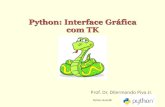 Python: Interface Gráfica com TK › tati › aula08.pdf · Python Aula 08 Tk Toolkit originalmente criado para utilização com a linguagem script Tcl Bastante leve, portátil e