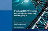 Polska 2025: Wyzwania wzrostu gospodarczego w …...Aspiracje Polaków W miliardach EUR2 1 Odpowiedzi na kwestionariusz conjoint, próba = 2,000 OCHRONA ŚRODOWISKA C Zwiększa całkowite