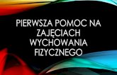 PIERWSZA POMOC NA - superszkolna.pl · 2020-05-06 · RANY PIERWSZA POMOC Bezpieczeństwo własne i poszkodowanego, W przypadku dużych, rozległych ran wezwać służby ratunkowe