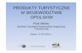 PRODUKTY TURYSTYCZNE W WOJEWÓDZTWIE OPOLSKIM Biznes… · Klastra Turystycznego Województwa Opolskiego „VisitOpolskie” Projekt zako ńczył sięw czerwcu 2012 roku uroczyst