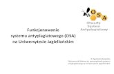 Funkcjonowanie systemu antyplagiatowego (OSA) na ...usosownia.uj.edu.pl/sites/default/files/Otwarty_System_Antyplagiato… · „Oprogramowanie Otwartego Systemu Antyplagiatowego