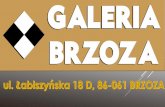 Powierzchnia użytkowa „Galerii Brzoza” wynosi 700m2 · 2020-05-06 · 25 (Bydgoszcz–Inowrocław–Konin), droga wojewódzka nr 254 (Brzoza–Łabiszyn–Barcin), drogi powiatowe,