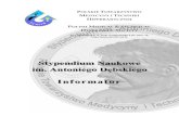 Stypendium Naukowe - phr.net.pl · wyłonienia laureata stypendium zgodnie z niniejszym Regulaminem. 4. Kapituła obraduje na posiedzeniach zwyczajnych według ustalonego przez Przewodniczącego