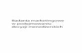 Badania marketingowe w podejmowaniu decyzji menedżerskichbc.pollub.pl/Content/1376/PDF/badania.pdf · J.H. Donelly jr, L.L. Berry, T.W. Thompson „Marketing Financial Services”
