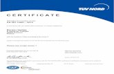 C E R T I F I C A T E - LCIE 14001 - 2015 Group... · Page 2 of 4 TÜV NORD CERT GmbH 45141 EssenLangemarckstraße 20 ANNEX 1 to Certificate Registration No. EN ISO 14001 : 2015 44