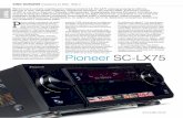 Pioneer SC-LX75 · prosta, determinują ją warunki lokalowe, choć nabywca amplitunera za 8000 zł dysponuje prawdopodobnie salonem większym niż kilkanaście metrów kwadratowych.