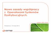 z Operatorami Systemów - GAZ-SYSTEM S.A.: Gaz ziemny ... · Ujednolicenie zasad współpracy z wszystkimi przedsiębiorstwami ... (stan wg URE na 29.04. 2014) system, który łączy