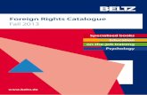 Foreign Rights Catalogue - BELTZ · treatment, for example, or if they would like to em-ploy the methods for patients suffering from other psychological disorders. This is where the